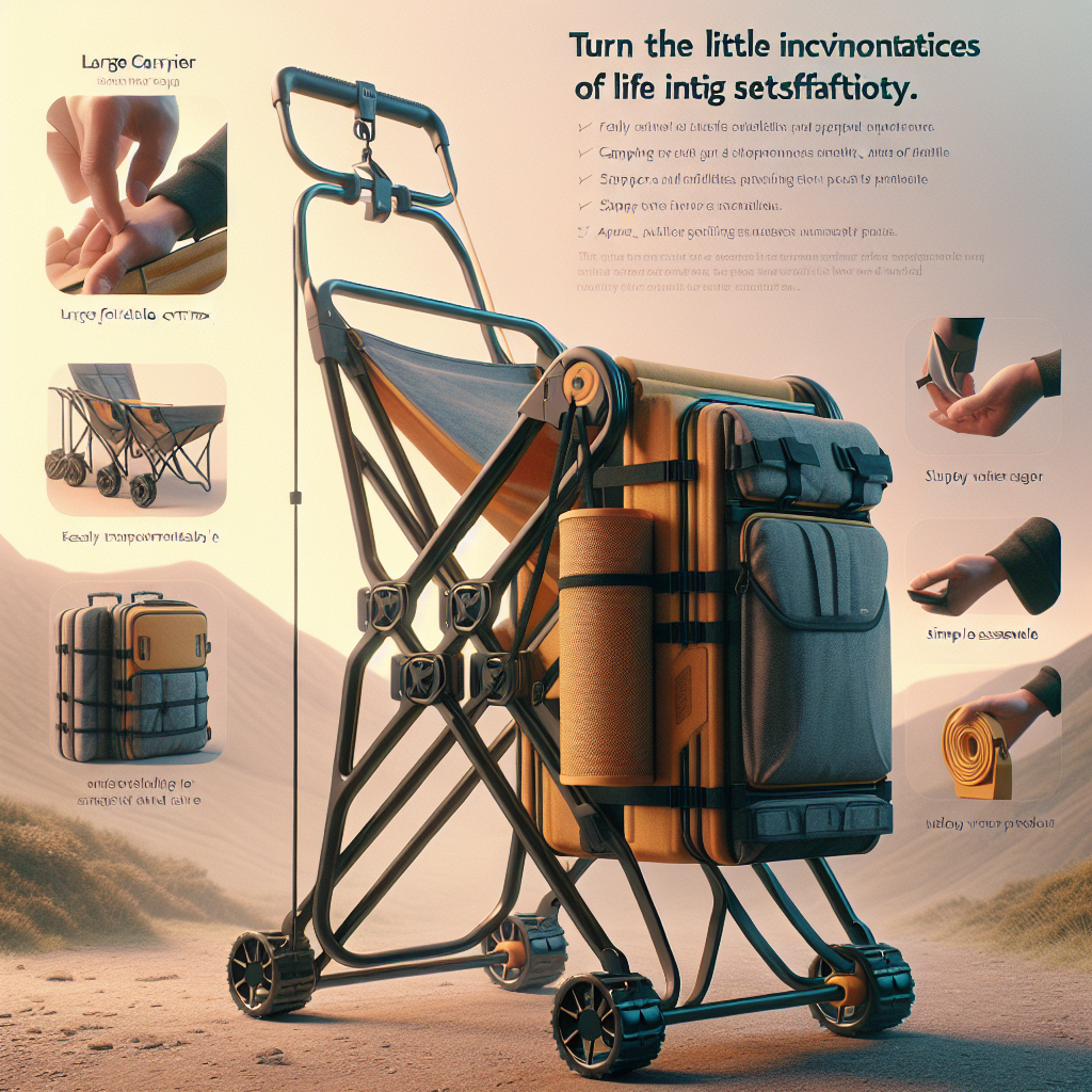 큐폴드 접이식카트 맥스 폴딩 손수레 대형 핸드 캐리어 로프 포함