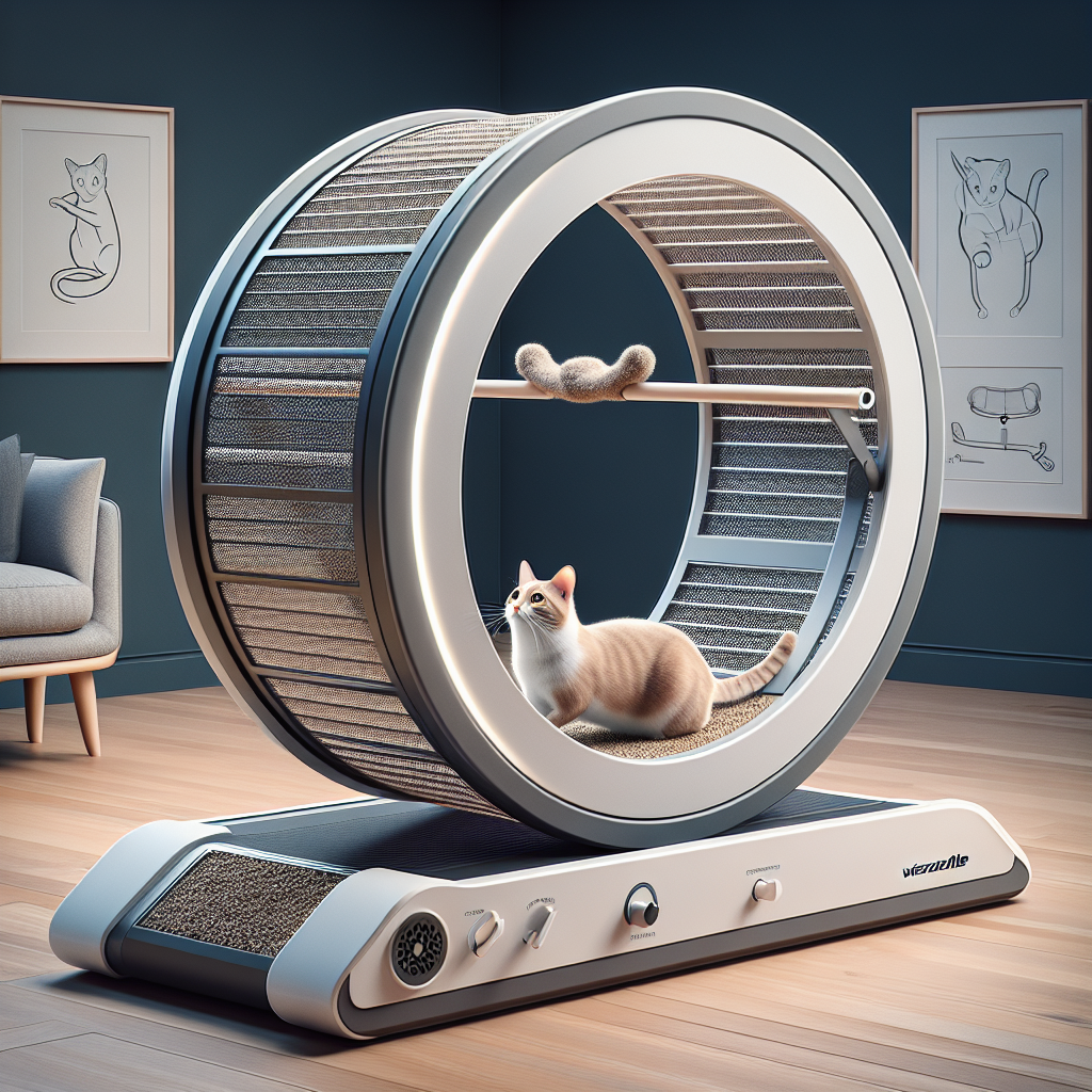 New World 고양이 캣 휠 워커 트레드밀 스크래쳐 펫 롤링 장난감 고양이 러닝머신 고양이 기어오르기 장난감 고양이 그릇 일체형 MPD02